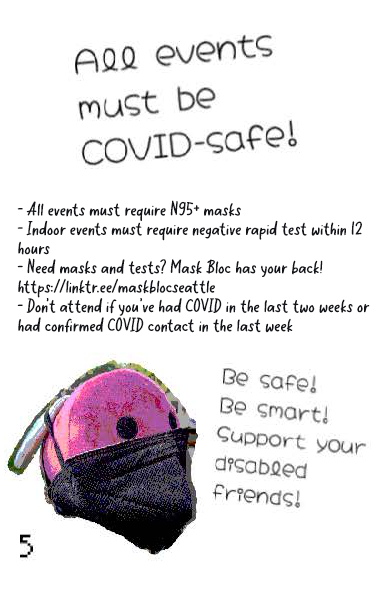 All events must be COVID-safe!