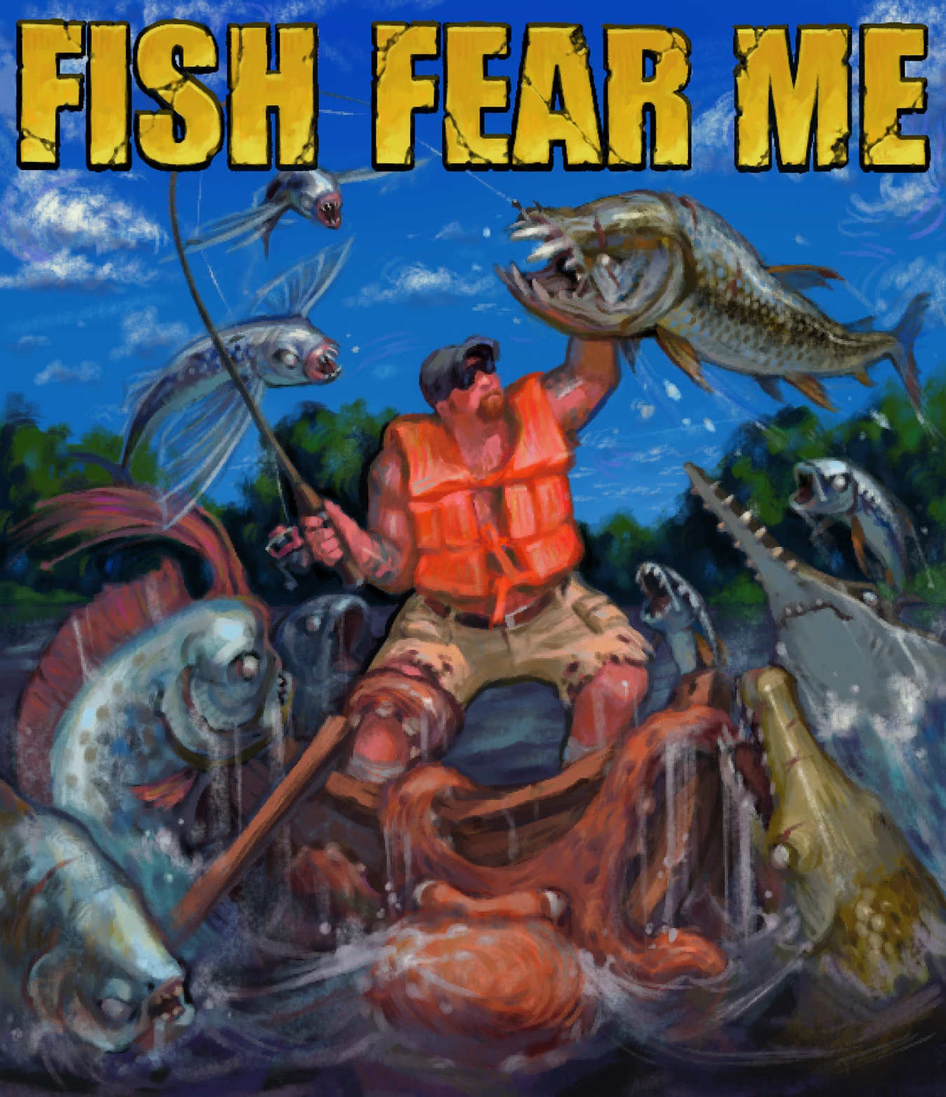 FISH FEAR ME splash